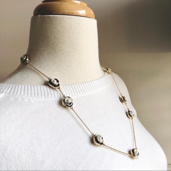 Kate Spade Deco Blossom Long Necklace Double Sided - Picture 4 of 7